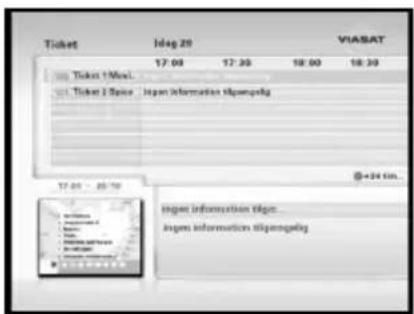 Ticket 17:00 17:30 18:00 18:30 VIASAT Ticket 1 Match... Ticket 2 Spain Ingen Information tilgengelig 17:00 - 05:30 @+34 km... Igen Information tilgengelig Igen Information tilgengelig