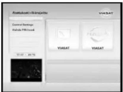 Asetukset >Härsjattu Control Settings Vehla PN/lead VIASAT VIASAT VIASAT TI-01 - 89/76