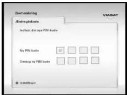 Barnesikring Andrespikode Indetext disc mye PIN-kode My PIN kode Genting my PIN kode VIASAT Indetstings