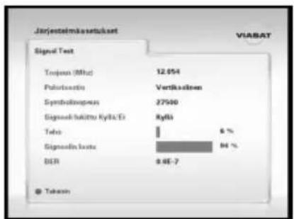 SAMSUNG ViasatHD DSB-H670N - Signaalin tarkistus - 2
