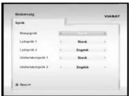 Brukervalg Sprink Mensprink Lydsprink 1 Lydsprink 2 Underskostprink 1 Underskostprink 2 ViABAT © Davon