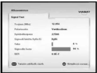 SAMSUNG ViasatHD DSB-H670N - Signaalin tarkistus - 1