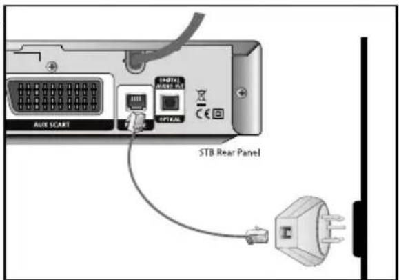 SAMSUNG ViasatHD DSB-H670N - Anslutning av ett externt ljudsystem - 2
