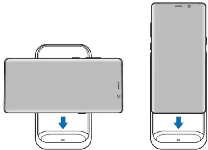 SAMSUNG EP-N5200 - Sijoita tuettu mobiililaite puhelinjalustaan. - 1