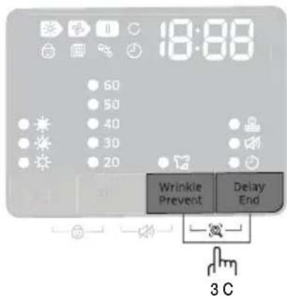 18:00 60 50 40 30 20 Wrinkle Prevent Delay End 3 C