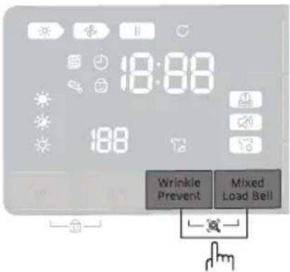 18:00 Wrinkle Prevent Mixed Load Bell