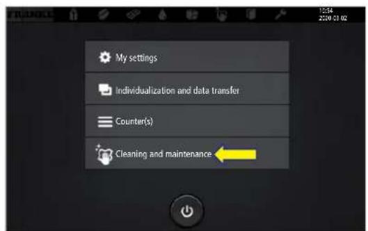 My settings, Individualization and data transfer, Counter(s), Cleaning and maintenance.