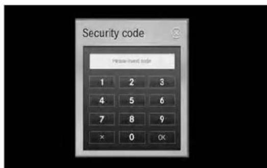 Security code Preview-based code 1 2 3 4 5 6 7 8 9 × 0 OK