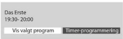 Das Erste 19:30- 20:00 Vis valgt program Timer-programmering