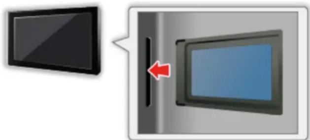 PANASONIC TX-50EX700E - ■ Hvordan man isætter CI-modul og smartkort - 1