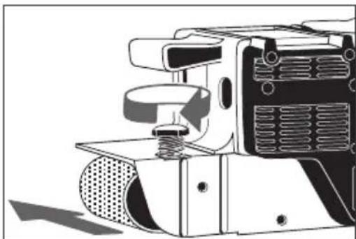 AEG HBSE 100 - Sustitución de la banda de lija - 3