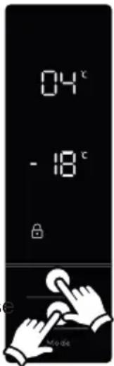 AEG RCB73421TX - Sådan slås børnesikringen fra - 1