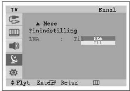 TV Kanal ▲ Mere Finindstilling LNA : Ti Era Til Flyt Enter Retur