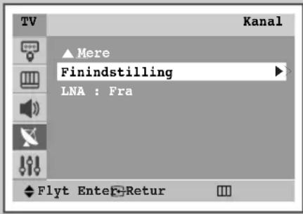 TV Kanal ▲ Mere Finindstilling LNA : Fra Flyt Ente Retur