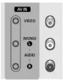 AV IN VIDEO (MONO) L AUDIO R