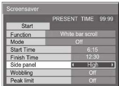 PANASONIC TH-42PWD8ES - Indstilling af sidepanel - 4