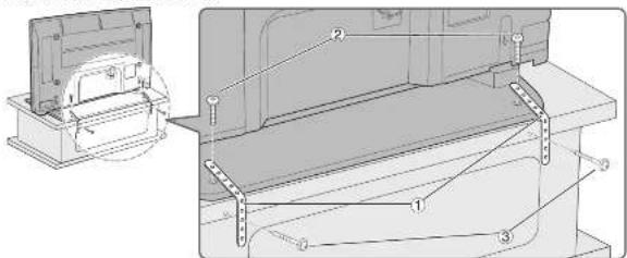 PANASONIC Viera TH-42PV7F - Montering af soklen - 2