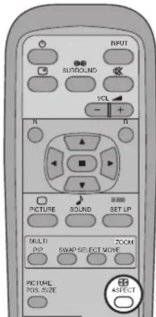 RPUT RUNROUND VCL - + N II PICTURE SOUND SET UP MULTI PD SWAP SELECT MOVE ZOOM PICTURE POS SIZE ASPECT