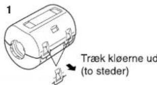 1 Træk kløerne ud (to steder)