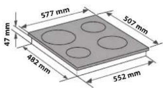 47 mm 577 mm 507 mm 482 mm 552 mm