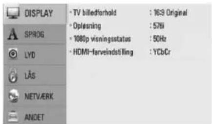 LG HB44S - Indstilling af opløsning - 1