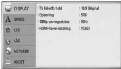 LG HB44S - Justering af Indstillinger - 2