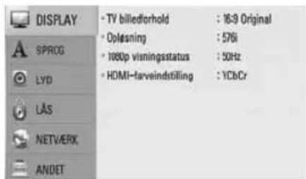 LG HB405SU - Indstilling af opløsning - 1