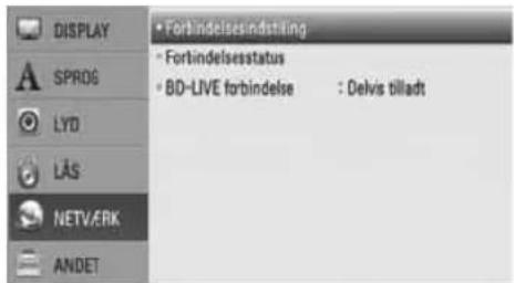 LG HB405SU - Ledningstrukket netværksindstilling - 1