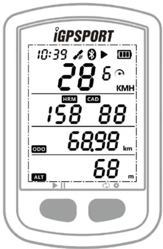 iGPSPORT 10:39 286 KMH HRM CAD 158 88 ODO 68.98 km ALT 68 m