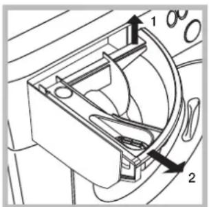 Hotpoint Ariston RSSG 603 B EU - Čistenie dávkovača pracích prostriedkov - 1