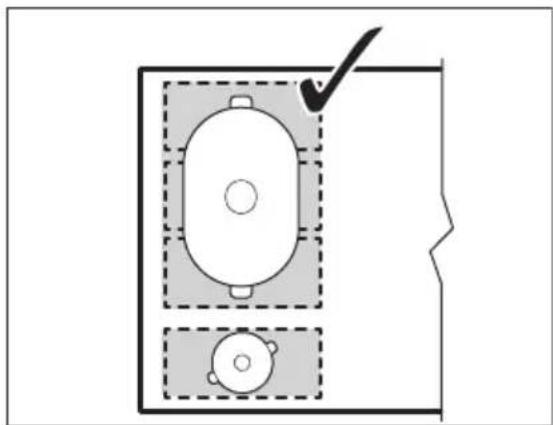 ELECTROLUX HKK870MI - Korrekt placering af kogegrej: - 1