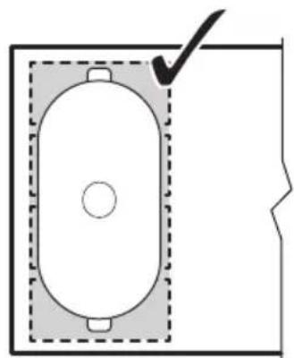 ELECTROLUX HKK770MF - Korrekt placering af kogegrej: - 1