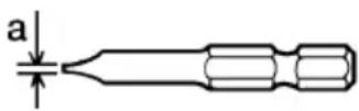 HITACHI FDS 10DT - Skruetrækkerbits (minus) - 1