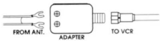 FROM ANT. ADAPTER TO VCR