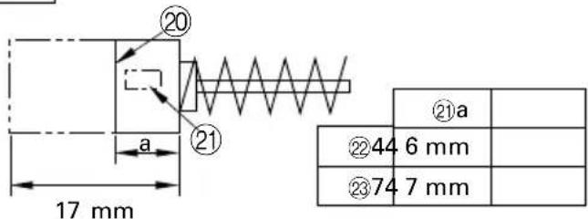 20 a 17 mm 21 ②a ②44 6 mm ②374 7 mm