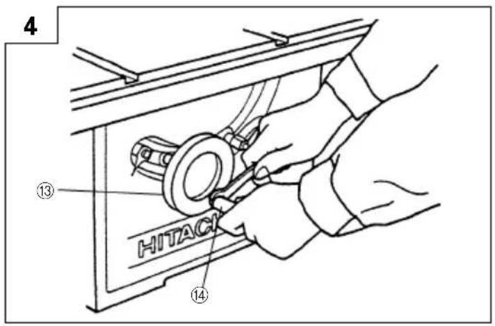 4 ⑬ HITACHI ⑭ ⑭