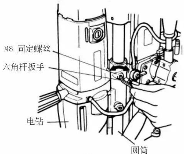 M8 固定螺丝 六角杆扳手 电钻 圆筒