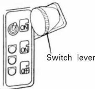 HITACHI BM 60Y - Aligning the center pin with the punch position. - 2