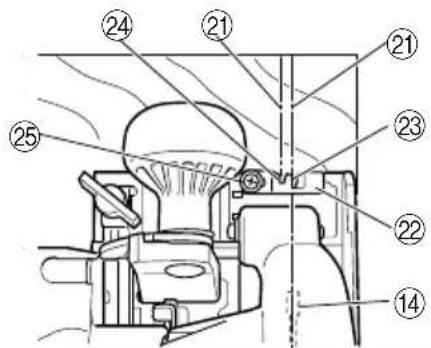 Technical diagram of a mechanical assembly with numbered components for identification