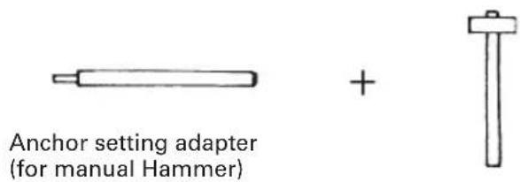 Anchor setting adapter (for manual Hammer)