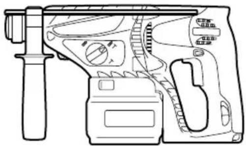 HITACHI DH 24DVA - Pulttien asetus kemiallisella ankkurilla (poraus- + vasarointi) - 5