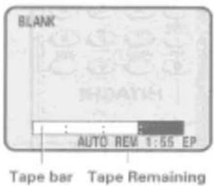 BLANK AUTO REV 1:55 EP Tape bar Tape Remaining