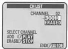 HITACHI VT-FX6410A - Use the □ cursor buttons to select CH LIST , and then press the ENTER button. - 2