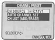 HITACHI VT-FX6410A - Press the ☐ cursor button to select the channel, and then press the ENTER button. - 2