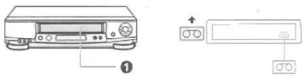 Diagram showing front and back views of a CD-ROM device with labeled ports and control buttons