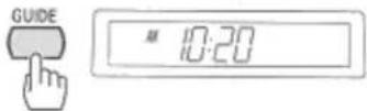 HITACHI VT-FX6410A - Press the GUIDE button. - 1