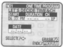 HITACHI VT-FX6410A - Press the ▲ or cursor button to change the hour of the start time. - 4