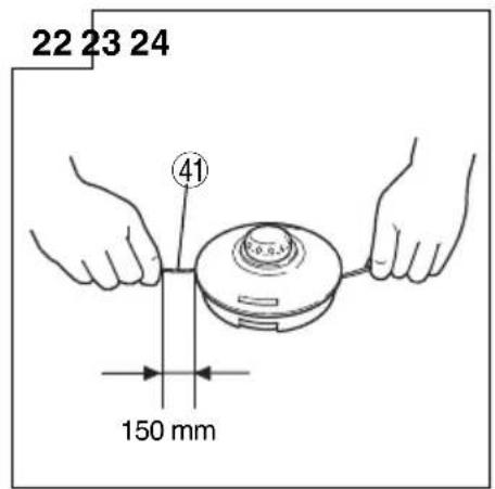 22 23 24 ④1 150 mm