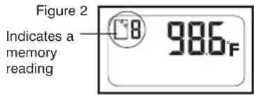 Figure 2 Indicates a memory reading 986°F