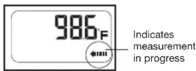 986°F Indicates measurement in progress